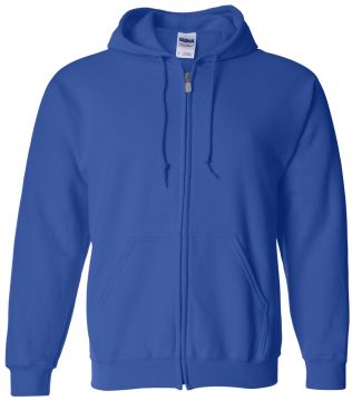 Gildan Heavy Blend Full-Zip Hooded Sweatshirt Royal