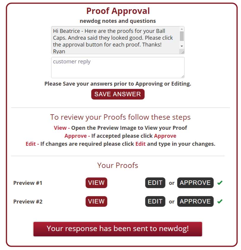 Selling-with-newdog-proof-approval
